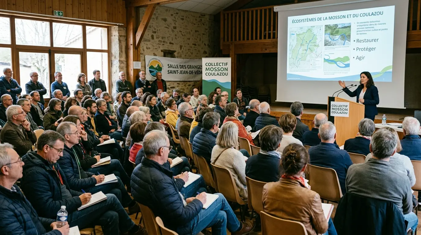 Assemblée civique au Domaine du Terral en mai 2026